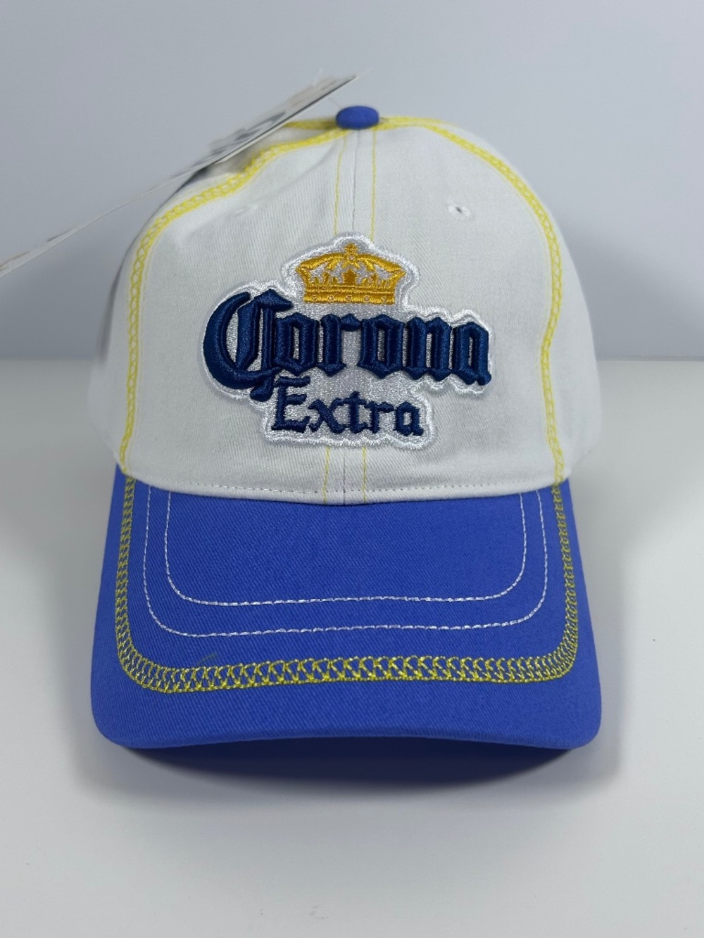 NEW "Corona Extra" Drink Emblem Baseball cap/hat Breathable- (blue/cream *RARE*)